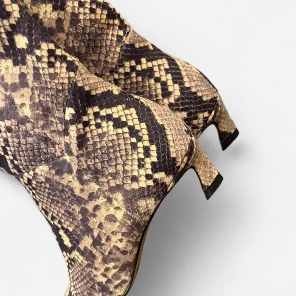 Gianni bini snakeskin knee high - Picture 4 of 6